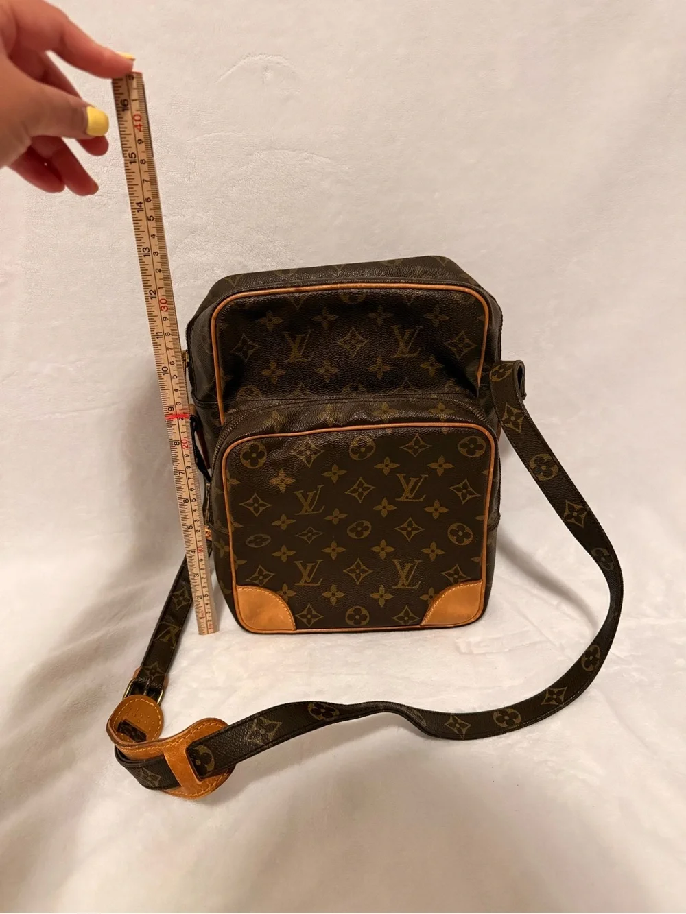 Louis Vuitton Amazone Shoulder Bag GM Brown Canvas 881 TH